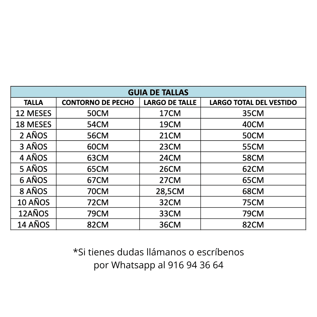 guia tallas jimena